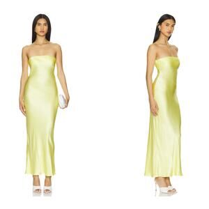 SNDYS x REVOLVE Angel Strapless Midi Dress in Yellow